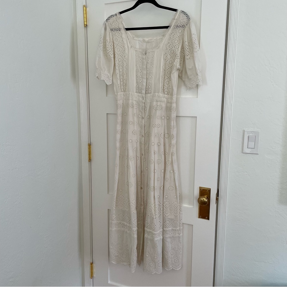 Loveshackfancy Ivory Eyelet Maxi Dress